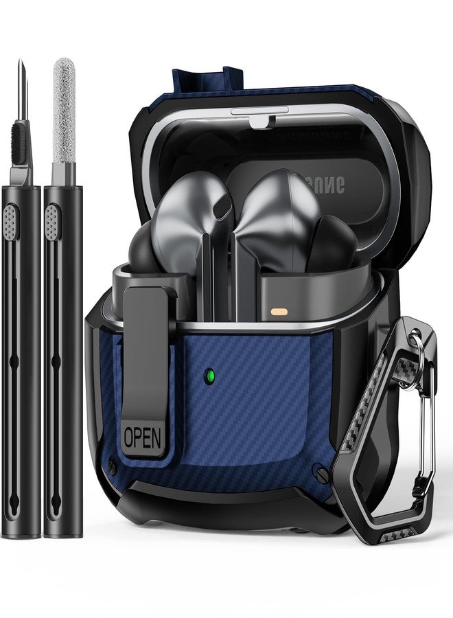 Polislime Compatible with Samsung Galaxy Buds3 FE (2025) / Buds3 Pro (2024) / Buds 3 Case (2024) with Secure Lock Clip & Cleaning kit - Image 1